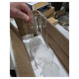 Indoi Bathroom Light Fixtures, 3-Light Brushed Gold Vanity Light, Gold Bathroom Lights Over Mirror with Clear Glass Shade, Wall Sconces for Mirror Bedroom Living Room Hallway