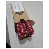 Kevin Textile Valentines Linen Pillow Covers, Square Throw Pillow Covers Set of 2, Boho Woven Texture Decorative Burlap Pillow Cases for Couch Bedroom Living Room, 20x20 inch, Wine Red