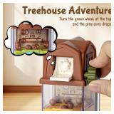 CalfQueen Montessori Toys for 2 3 4 5 6 7 Year Old, Ball Drop Toys for Toddlers 3-5, Activity Cube Educational Learning Toy 5 Fine Motor Activities, Busy Board Sensory Travel Birthday Boys Girls