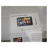 Portable Wireless with Apple CarPlay and Android Auto Screen for Car, 7\" HD Touch Screen Car Stereo with Mirror Link, Bluetooth 5.2, Backup Camera, AUX,FM Transmitter for All Vehicle