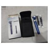 Jeashia Pocket Veterinary LED Otoscope - Pet Ear Scope with Light for Dogs & Cats, 6 Disposable Tips (4/6/9mm), Portable Ear Infection Detector (Blue)