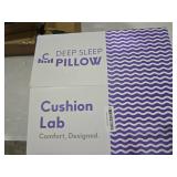 C CUSHION LAB Deep Sleep Pillow, Patented Ergonomic Contour Design for Side & Back Sleepers, Orthopedic Cervical Shape Gently Cradles Head & Provides Neck Support & Shoulder Pain Relief - Calm Grey