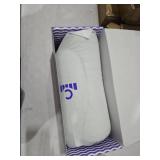 C CUSHION LAB Deep Sleep Pillow, Patented Ergonomic Contour Design for Side & Back Sleepers, Orthopedic Cervical Shape Gently Cradles Head & Provides Neck Support & Shoulder Pain Relief - Calm Grey