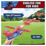 Fuwidvia 3 Pack Airplane Launcher Toys, 13.2