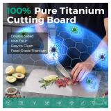 Titanium Cutting Board - Upgraded 100% Pure Titanium Cutting Boards for Kitchen (1PC 9x13.5 Inch)