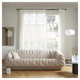 Small Curtain Rods for Windows 30\" to 45\" 5/8 Inch Standard Decorative Black Curtain Rod with Brackets Easy to Install for Bedroom Living room Kitchen (30\",45\")