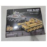 WW2 Army Tank Toys Building Kit Compatible with Lego, Create a German Tiger & an American M4 Sherman Models with 1184 Blocks, Great Military Toy Gifts for Boys, Kids Age 8-14