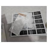 EDELHAUS Square Spice Jars with Bamboo Wooden Lid (Pack of 24) Spice Jars with Shaker Insert and Labels - Bamboo Lid Glass Container for Spice Organisation [4.3 in x 1.8 in]