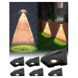Solar Mailbox Lights Outdoor Waterproof Non-Drill LED 3000K Warm White Bright Lens Downlight Small Solar Light for Address, Sign, House Number, Deck, Wall, Fence