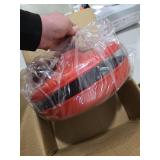 Divided Serving Tray with 5 Deep Compartments & Flip Lid 11" Rotating Fruit & Veggie Platter, 2-Tier Lazy Susan Snack Tray,BPA-Free Party Tray for Chips, Toppings, Appetizers & Holiday Hos