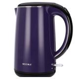Secura Original Stainless Steel Double Wall Electric Water Kettle 1.8 Quart with Auto Shut-Off & Boil-Dry Protection, Dark Purple SWK-1701DP/HB-3227B