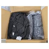 Hptmus 30 PCS Spandex Folding Chair Covers, Stretch Dining Chair Cover Universal Fit Slipcovers for Wedding, Party, Banquet, Event, Celebration Flat-Front Chairs (Black)