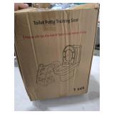 Primlect Potty Training Seat, 2-in-1 Toddler Toilet Seat with Step Stool, Ultra-Stable Potty Chair Attachment, Adjustable Seat and Step Ladder, Non-Slip Design, Splash Guard for Boys and Girls(Grey)