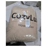 CozyLux Queen Comforter Set Khaki, 7 Pieces Bed in a Bag, Khaki Comforter Queen Size, All Season Bedding Sets with Stitch Quilted Comforter, Flat Sheet, Fitted Sheet, Pillowcases