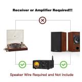 Elimavi Passive Bookshelf Speakers for Home Theater Surround Sound, Satellite Stereo Speakers with Classic Wood Grain for Record Player/Computer/TV, Wall Mountable, Cable Included, Wood Grain Color