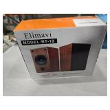 Elimavi Passive Bookshelf Speakers for Home Theater Surround Sound, Satellite Stereo Speakers with Classic Wood Grain for Record Player/Computer/TV, Wall Mountable, Cable Included, Wood Grain Color