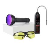 Lichamp AC Leak Detector Kit Automotive, Refrigerant Freon Leak Detector with AC UV Light and Protective Glasses, LB01