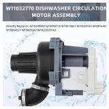 W10529163 W11032770 Circulation Pump W10885542 Dishwasher Pump and Motor Assembly Compatible with Whirlpool Kenmore Kitchen.aid Dishwashers by AMI PARTS