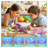 SHUWND Large 3D Printed Dragon with Wings - 18 inch Articulated Crystal 3D Dragon Toys, Big 3D Printed Animals ADHD Fidget Toy Gifts for Desk Decor, Easter Basket Stuffers and Essentials