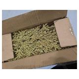 15 Pcs Gold Glitter Artificial Cedar Sprigs Picks Faux Cedar Branches Stems Christmas Tree Picks Sprays 15.4\" H for Gold Christmas Tree Wreath Wedding Bouquet Winter Seasonal Holiday Decoration