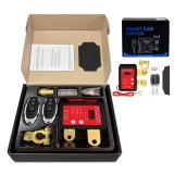 12V 240A Remote Control Battery Kill Switch for Car - Smart Battery Disconnect Switch with LED Indicator, Anti-Theft Protection & Prevents Battery Drain, for Cars, Trucks, RVs, Marine Vehicles
