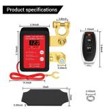 12V 240A Remote Control Battery Kill Switch for Car - Smart Battery Disconnect Switch with LED Indicator, Anti-Theft Protection & Prevents Battery Drain, for Cars, Trucks, RVs, Marine Vehicles