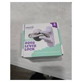 Door Lever Lock (3 Pack) Prevents Toddlers from Opening Doors. 3.25\" L * 1.5\" W * 4.5\" H Easy One Hand Operation for Adults. Durable ABS with 3M Adhesive Backing. Simple Install, No Tools Needed.