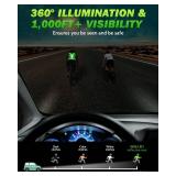 Fitense LED Reflective Running Vest with Phone Holder, 5 Colors Light Up Running Vest Rechargeable Running Lights for Runners High Visibility Reflective Running Gear, Adjustable for Men and Women