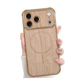 Bonoma Compatible with iPhone 17 Pro Max Case 2025 Support for MagSafe,Skin-Touch Magnetic Case TPU Camera Protection Back Cover for Girls Women -Gold