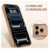 Bonoma Compatible with iPhone 17 Pro Max Case 2025 Support for MagSafe,Skin-Touch Magnetic Case TPU Camera Protection Back Cover for Girls Women -Gold