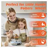 Funspire Pottery Wheel for Kids,mini Pottery Wheel for Children and Beginners - 4.7-inch Electric Pottery Wheel with Adjustable Speed, Low Noise, Precise Control, Includes 16 Pottery Tools