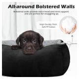 INVENHO Large Dog Bed Rectangle Washable Orthopedic Soft Calming Sleeping Durable Pet Cuddler with Anti-Slip Bottom