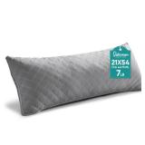 Oubonun Premium Adjustable Loft Quilted Body Pillows - Firm and Fluffy Pillow - Quality Plush Pillow - Down Alternative Pillow - Head Support Pillow - 21\"x54\"