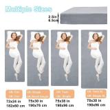 TokSay Foam Camping Mattress - Portable Sleeping Pad for Camping, Tent, Car & Floor - Washable Cover & Roll Up Travel Bag - Cot Mattress for Travel & Guests (Cot: 72X24)