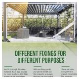 LOYID Clear Tarps with Grommets 14 Mil Clear PVC Tarp 400g/mÂ² Thickened Tear Resistant, for Camping, Plants Greenhouse, Cars, Patio (8