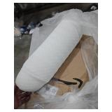 FUBOTRAD Memory Foam Tri-Functional Contour Pillow for Neck & Shoulder Pain Relief, Ergonomic Cervical Support Pillow for Side and Back Sleepers, Firm Bed Pillow for Deep Sleep, White