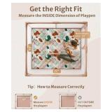 Blissful Diary Baby Play Mats for Floor, 71x59 Inch Thicker Foam Playmats for Babies and Toddlers, Soft Cushioning Baby Crawling Mat, Modern Abstract