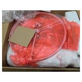 24.5" Modern Ceramic Table Lamps for Living Room Farmhouse Nightstand Lamps Set of 2 with White Linen Shade Office Reading Lamp Bedroom Lamps for Bedside End Table, Bedroom, Living Room, White