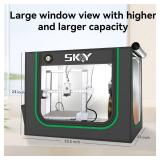 3D Printer Enclosure for Bambu Lab A1,A1 Mini with LED Light,Thermo-Hygrometer, Fireproof Dustproof Tent Constant Temperature Protective Cover,850 * 580 * 580mm