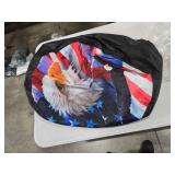 14 Inch Spare Tire Cover Weatherproof Sun Protection Wheel Tire Cover Universal Fit Trailers RV SUV Truck Camper Travel Bald Eagle US Flag