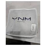 YnM 15lbs Weighted Blanket for Adults, Heavy Bed Throw Blanket with Cooling Glass Beads for All Season Use, Ideal for ~90lbs (48x72 Inches, Twin/Full, Dark Grey)