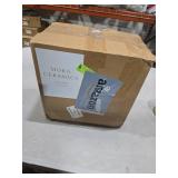 MORA Ceramic Flat Dinner Plates Set of 6, 10.5 in High Edge Dish Set - Microwave, Oven, and Dishwasher Safe, Scratch Resistant, Modern Dinnerware- Kitchen Porcelain Serving Dishes - Earl Grey