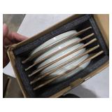 MORA Ceramic Flat Dinner Plates Set of 6, 10.5 in High Edge Dish Set - Microwave, Oven, and Dishwasher Safe, Scratch Resistant, Modern Dinnerware- Kitchen Porcelain Serving Dishes - Earl Grey