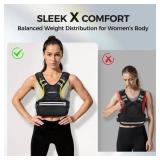 Adjustable Weighted Vest PACEARTH Ironsand Weight Vest with Six 1-Pound Adjustable Weights, 4-10 lbs Total, Big Zipper Pouch, Home Workout Weight Vest for Men and Women in Cardio and Strength Training