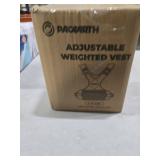 Adjustable Weighted Vest PACEARTH Ironsand Weight Vest with Six 1-Pound Adjustable Weights, 4-10 lbs Total, Big Zipper Pouch, Home Workout Weight Vest for Men and Women in Cardio and Strength Training