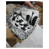 MERRYLIFE Chenille Boho Sofa Slipcover with Tassel Non-Slip Bohemian Soft Washable Loveseat Couch Cover Pet Furniture Protector (Black Boho, 71" *134")