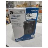 Utilitech 1500 -Watt Utility Fan Utility Indoor Electric Space Heater with Thermostat