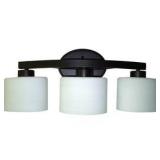 allen + roth Merington 21.5-in 3-Light Antique Bronze Transitional Vanity Light