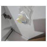 Project Source Dover 24-in True White Single Sink Bathroom Vanity with White Cultured