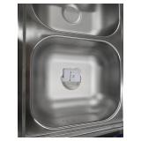 Elkay Dayton Drop-in 33-in x 22-in Stainless steel Double equal bowl 22 -Gauge Kitchen Sink